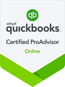 Certified QuickBooks Online ProAdvisor badge for virtual bookkeeping services nationwide contact QuickBooks Online